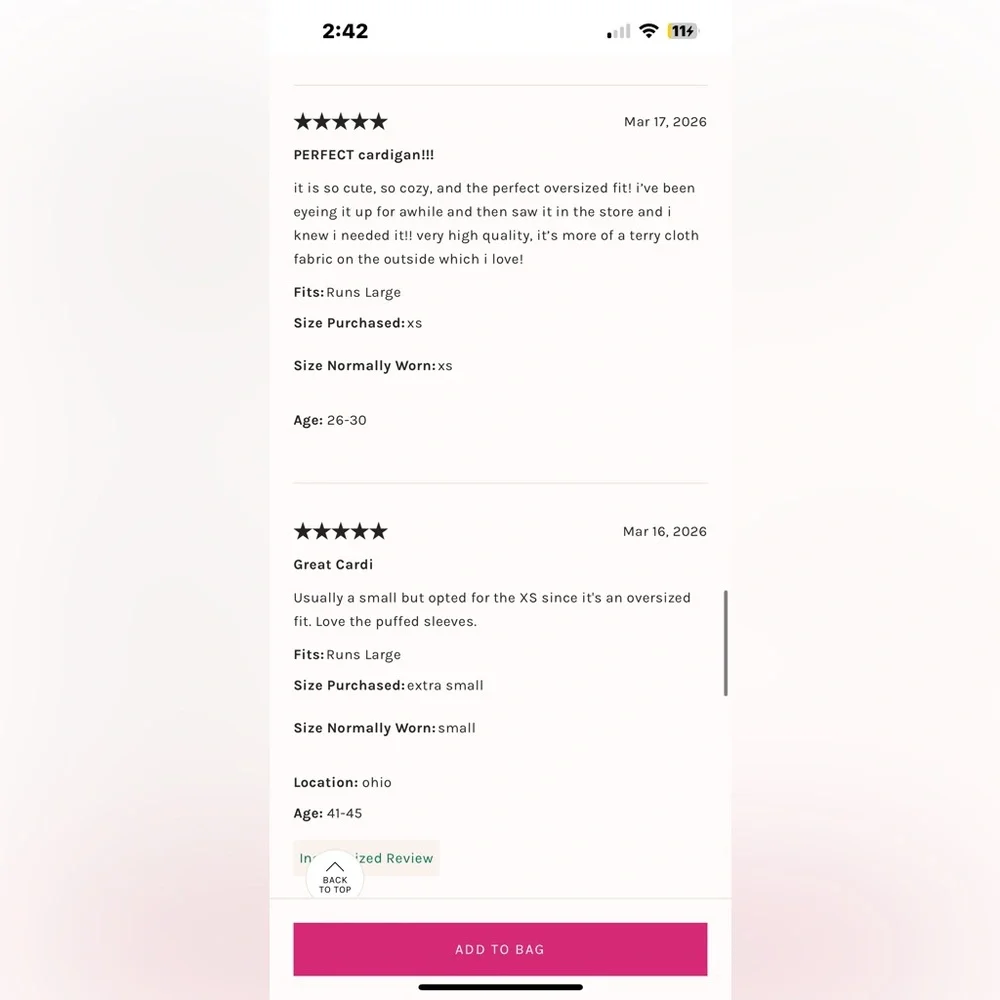 NWT FREE PEOPLE WE THE FREE Cute In This Cardi | Fir Green/Moss MSRP $168 Size S - Picture 11 of 11